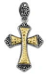 SAMUEL B. HAMMERED CROSS PENDANT