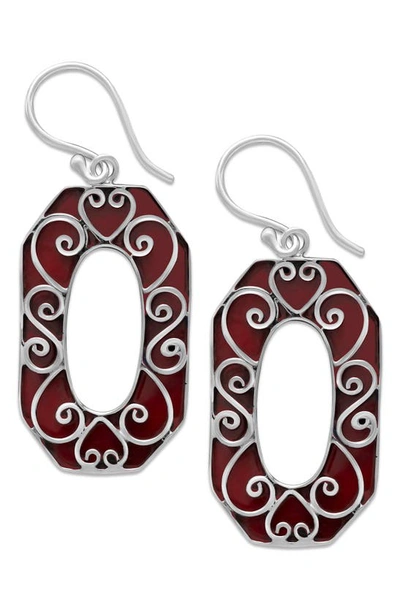 SAMUEL B. SAMUEL B. CORAL DROP EARRINGS