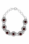 Samuel B. Round Stone Station Bracelet In Red