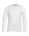 Cruciani Man Sweater Cream Size 48 Wool In White