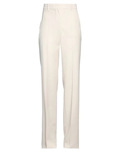 MAX MARA MAX MARA STUDIO WOMAN PANTS BEIGE SIZE 2 VIRGIN WOOL