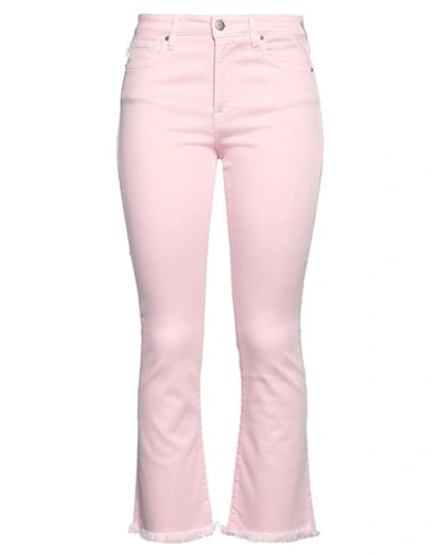 2w2m Woman Jeans Pink Size 27 Cotton, Elastomultiester, Elastane In Pink