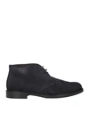 Eleven Man Ankle Boots Midnight Blue Size 11 Leather
