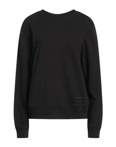 Proenza Schouler Woman Sweatshirt Black Size M Cotton, Elastane
