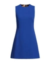 Dolce & Gabbana Woman Mini Dress Bright Blue Size 2 Wool
