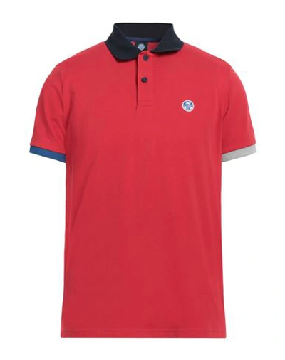 North Sails Man Polo Shirt Red Size 3xl Cotton