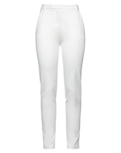 PINKO PINKO WOMAN PANTS WHITE SIZE 10 VISCOSE, POLYAMIDE, ELASTANE