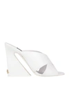 Dolce & Gabbana Woman Sandals White Size 6 Calfskin