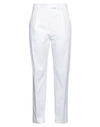 Max Mara Studio Woman Pants White Size 12 Cotton, Elastane