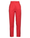Max Mara Studio Woman Pants Red Size 12 Cotton, Elastane In Red