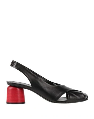Halmanera Woman Sandals Black Size 11 Soft Leather