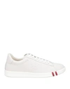 BALLY BALLY MAN SNEAKERS WHITE SIZE 7 SOFT LEATHER