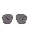 Just Cavalli Aviator-frame Metal Sunglasses In Rose Gold