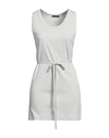 Ann Demeulemeester Woman Mini Dress Light Grey Size S Cotton