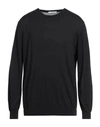 Kangra Man Sweater Black Size 44 Silk, Cotton