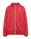 K-way Man Jacket Red Size Xl Polyamide