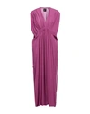 Fisico Cristina Ferrari Fisico Woman Midi Dress Mauve Size L Viscose In Purple