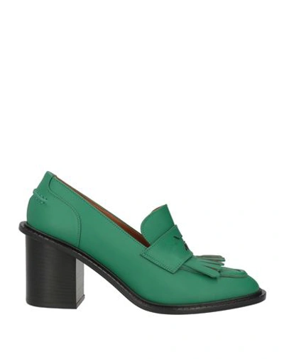 Maison Kitsuné X Atp Atelier Woman Loafers Green Size 8 Cowhide