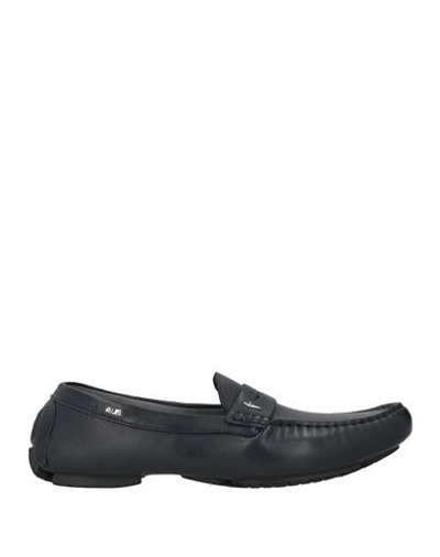 Cesare Paciotti 4us Man Loafers Navy Blue Size 12 Calfskin