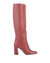 What For Woman Boot Brick Red Size 11 Soft Leather In Red