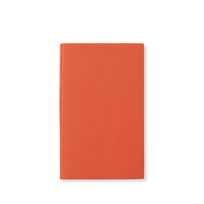 Smythson Panama Notebook In Orange