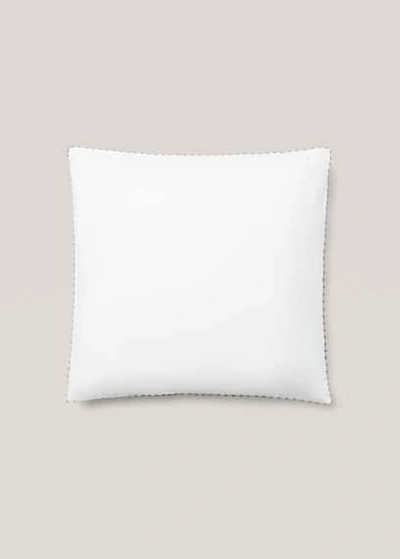 Mango Home Pillowcase Embroidered Detail 60x60cm White
