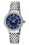 Gv2 Astor Iii Diamond Swiss Bracelet Watch, 34mm In Silver