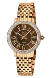 Gv2 Astor Iii Diamond Swiss Bracelet Watch, 34mm In Rose Gold