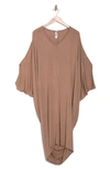 GO COUTURE BATWING SLEEVE MAXI DRESS