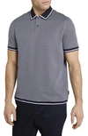 TED BAKER TED BAKER LONDON AFFRIC GEO TEXTURED TIPPED POLO