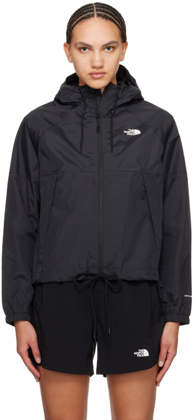The North Face Black Antora Rain Jacket In Jk3 Tnf Black