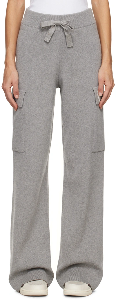Amiri Gray Stack Lounge Pants In Grey