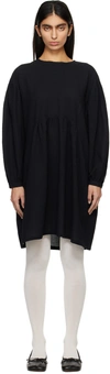 Henrik Vibskov Black Bowl Midi Dress In Black