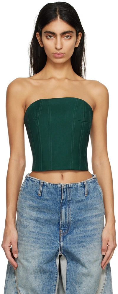 Amiri Green 'ma' Tank Top In Rain Forest