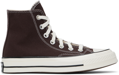 Converse Brown Chuck 70 Vintage Canvas Sneakers In Dark Root/egret/blac