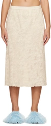 Song For The Mute Elastic Waist Skirt In White