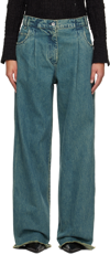 Song For The Mute Jeans With Belt Loops In Blue