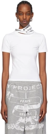 Y/PROJECT WHITE TRIPLE COLLAR T-SHIRT