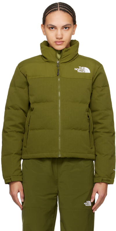 The North Face 1992 Retro Nuptse Quilted Down Jacket In Forest Olive