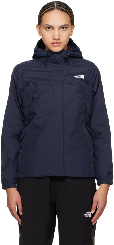 The North Face Navy Antora Jacket In 8k2 Summit Navy