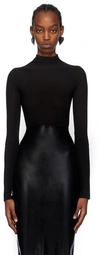 ALAÏA BLACK HIGH NECK BODYSUIT