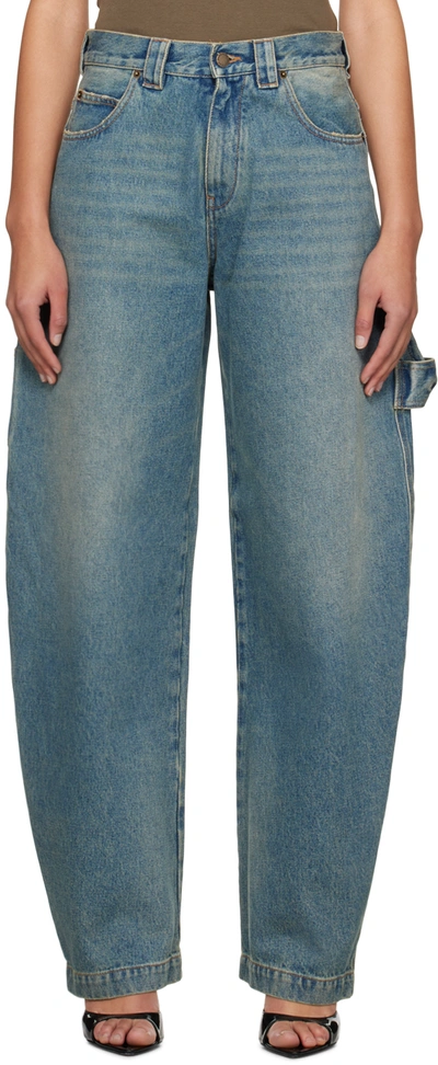 Darkpark Blue Audrey Jeans In Sand Wash