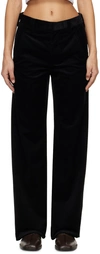 RIER BLACK CREASED TROUSERS