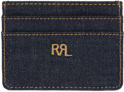 Rrl Indigo Denim Card Holder