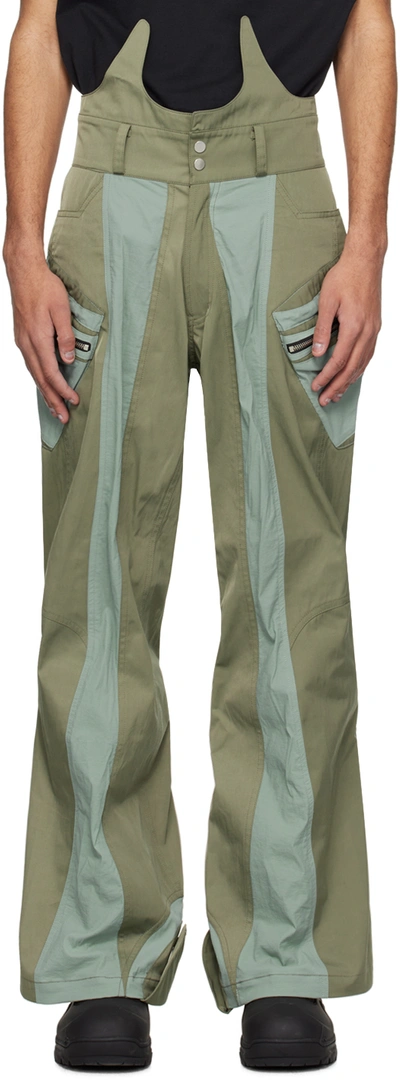 Fffpostalservice Green Scarab Cargo Pants