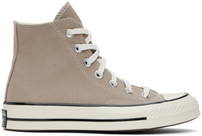 Converse Taupe Chuck 70 Vintage Canvas Sneakers In Vintage Cargo/egret/