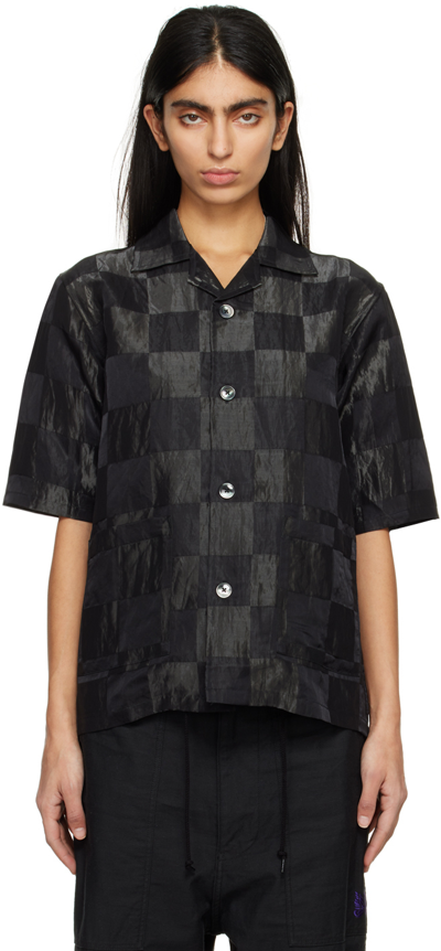 Needles Black Cabana Shirt In B-black