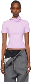 Y/PROJECT PURPLE TRIPLE COLLAR T-SHIRT