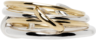 Spinelli Kilcollin Silver & Gold Pisces Ring In Yellow Gold / Silver