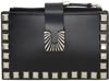 TOGA BLACK LEATHER STUDS SMALL WALLET